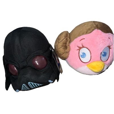 Star Wars Angry Birds Darth Vader und Prinzessin Leia weiches Plüschtier Set
