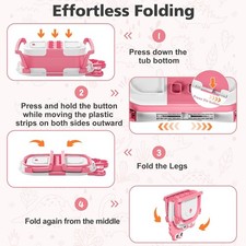 Ba era Para Bebe Recien Nacido Tina Ducha Plegable Infantil Facil Almacenamiento