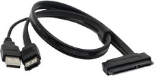 SinLoon 2.5 Inch SATA Hard Drive Cable SATA 22Pin to eSATA USB Powered Adapter