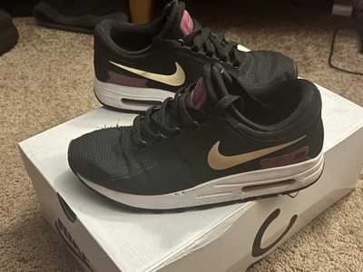 Nike Air Max Zero Essential Men's Black Gold Red Shoes