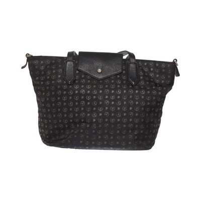 Pollini, Handtasche, Pollini, Damen, Schwarz, Print, 38, 13, 22 cm #gtw