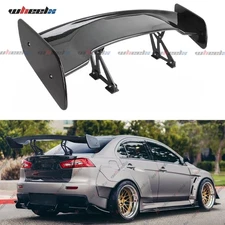 57" Adjustable For Honda Civic Rear Trunk Spoiler Racing Wing Glossy GT Style