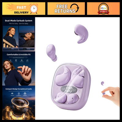 Mini Invisible Wireless Sleep Earbuds for Side Sleepers - Tiny Discreet Headphon