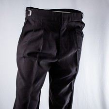 FORMAL FASHIONS Black Solid Trim Men Tuxedo Pants Size 32"W x 31"L