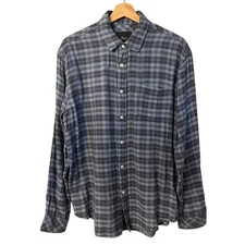 Rails Mens Lennox Brushed Plaid Shirt Size M Button Up Casual Grunge Outdoors