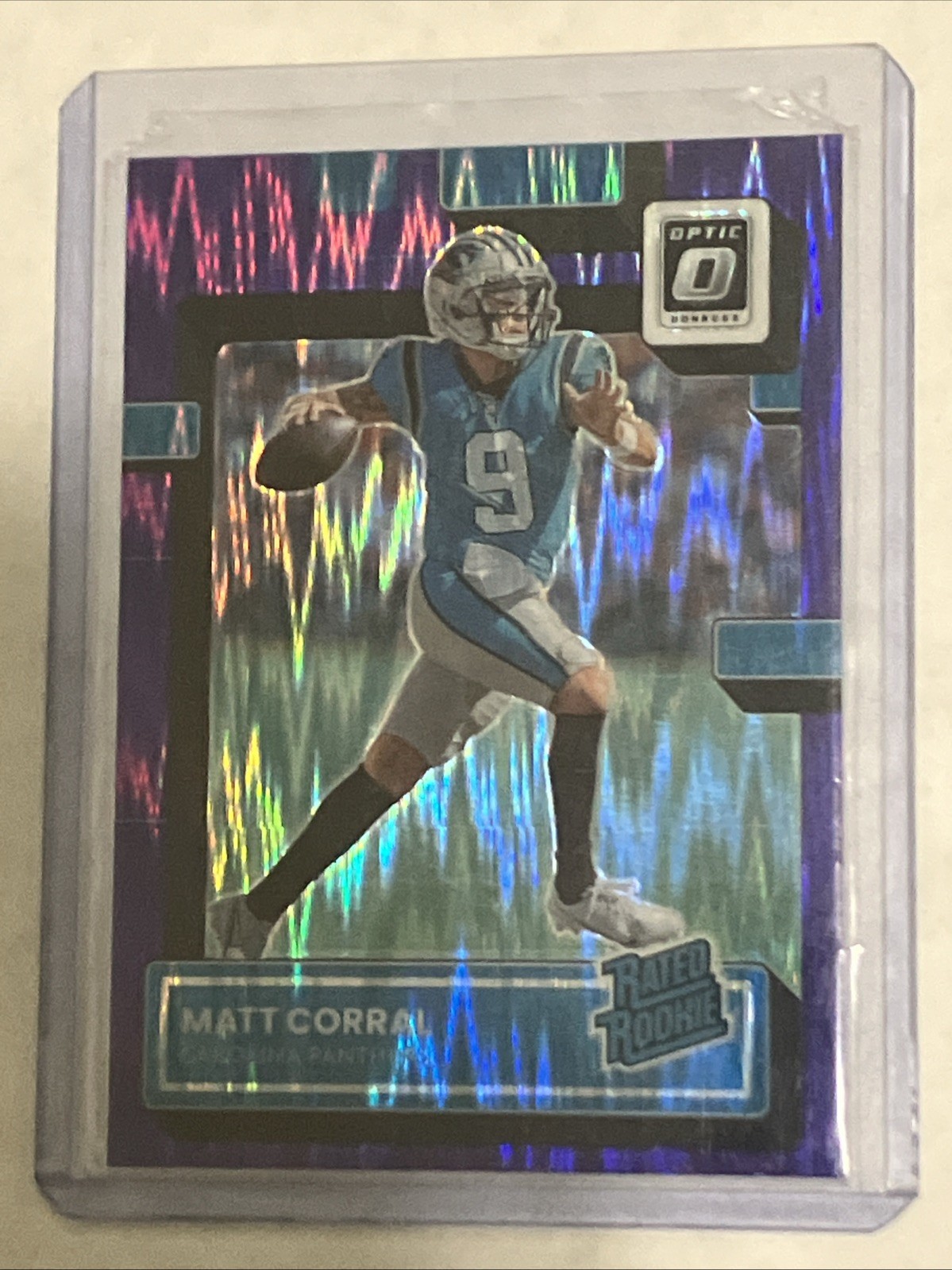 2022 Panini Donruss Optic - Rated Rookie Matt Corral #204 Purple Shock Prizm RC