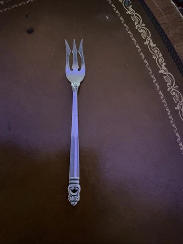 Royal Danish  International Sterling Silver Pickle Fork 3-Tine 5 7/8" free ship