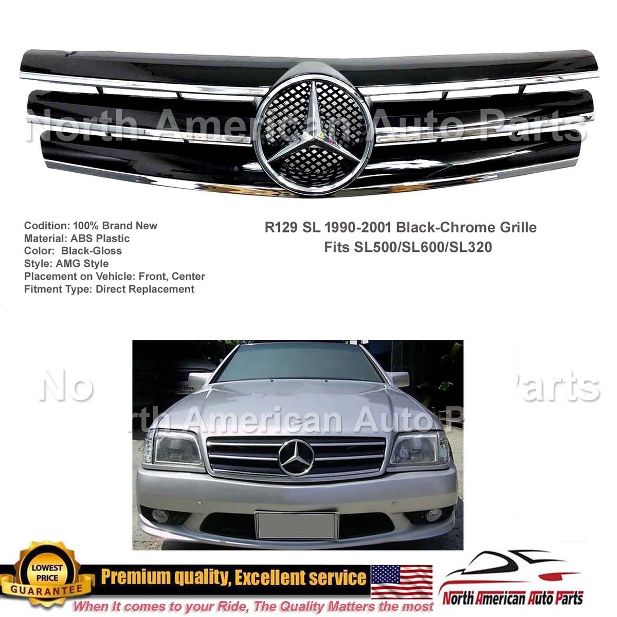 Grilles for 1995 for Mercedes-Benz SL500 for sale | eBay