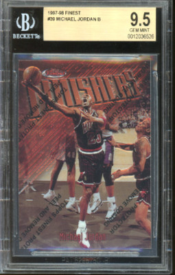 Michael Jordan '97 Topps Finest Finishers Bronze w/Coating Card
