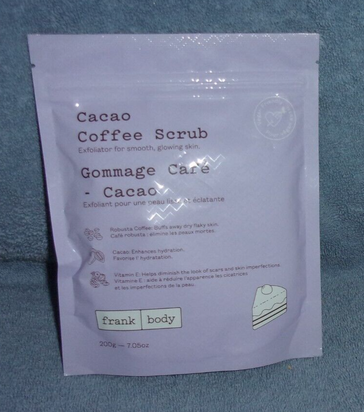 Frank Body Cacao Coffee Scrub 200g Exfoliating Body Treatment New Sealed