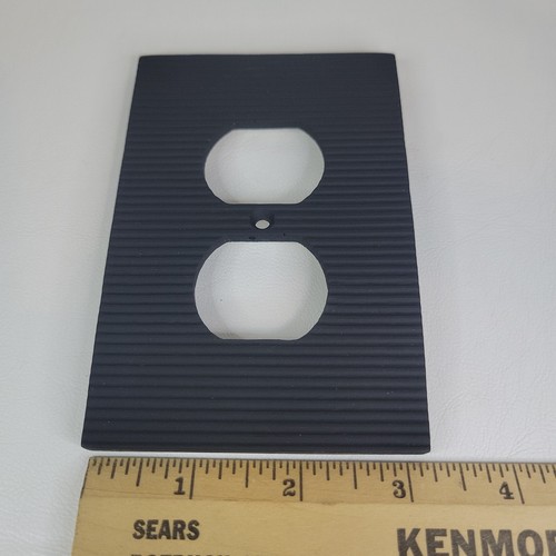 *SCEGLI* Interruttore Luce Vintage e/o Coperchio Spina Piastra da Parete Ceramica Nero Opaco NUOVO - Foto 11 di 12