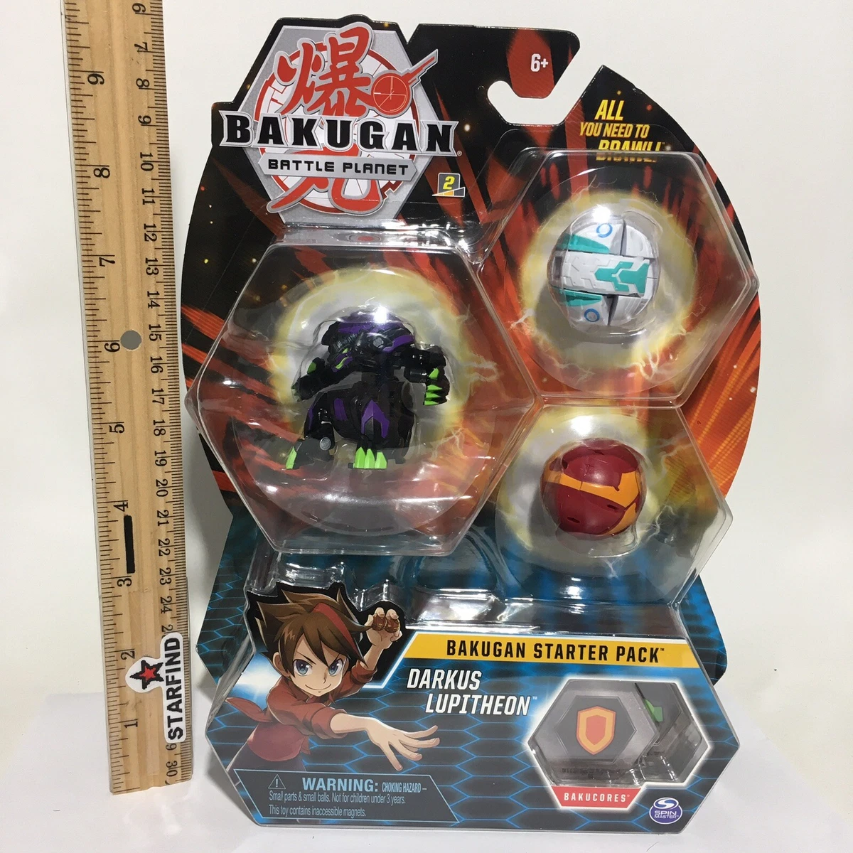 Bakugan DARKUS LUPITHEON Battle Planet Bakucores Starter Pack Set Brawl  READ⭐️ 778988856253