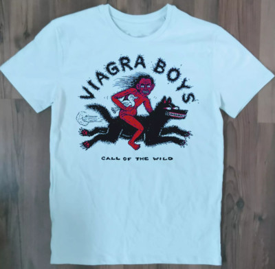 Viagra Boys T-shirt for Women and Men White All Size Gift Fans