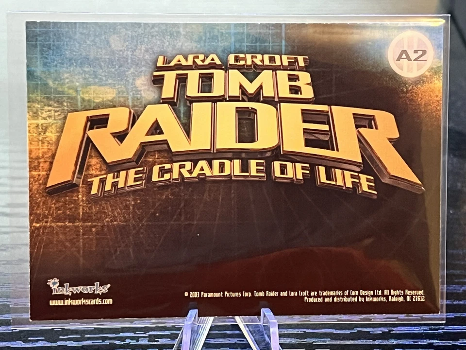 Tarjeta autógrafa de Chris Barrie is Hillary de Lara Croft Tomb Raider Foto 2 de 2