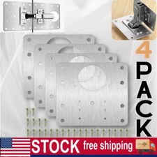 Hinge Repair Plate for Cabinet Door, Stainless Steel Hinge Repair Bracket Kit×4