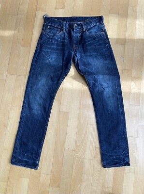 G-Star RAW 3301 Tapered Jeans Dark Blue Mens W32 L32 UK