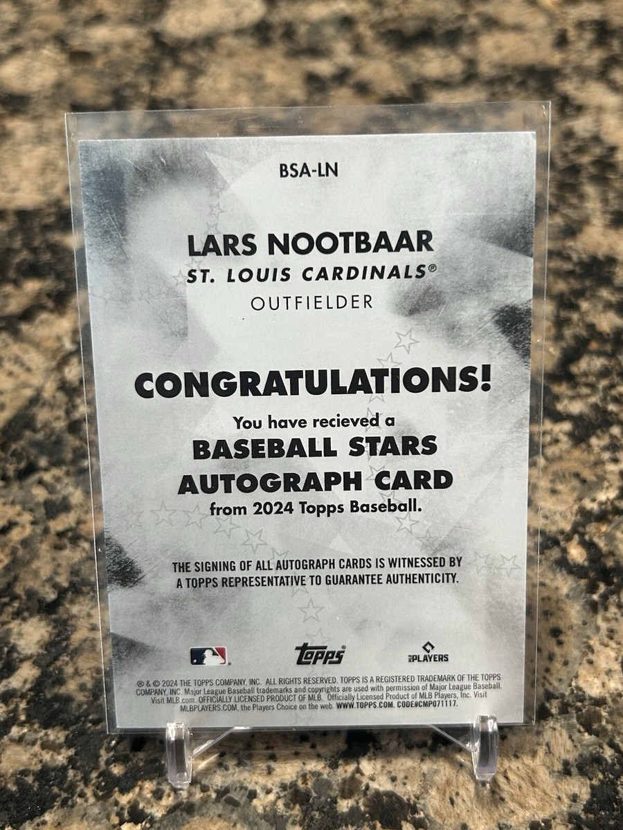 その他 LARS NOOTBAAR MATERIAL SIG PSA7 2024 Topps Series 1 - Baseball Stars Autographs Lars