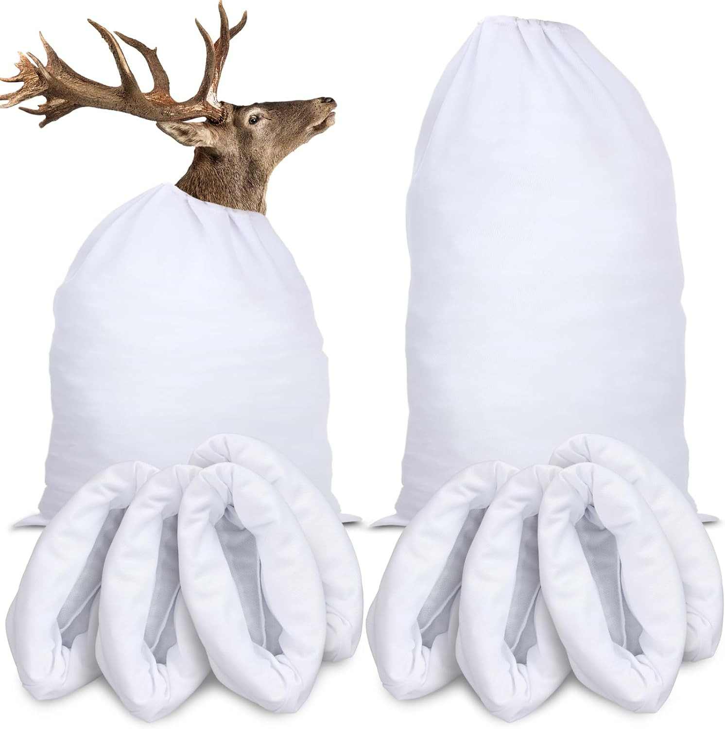 10 Pcs Elk Game Bags Hunting Meat Bag 48 Inches Reusable Rolled Heavy Duty Bags 