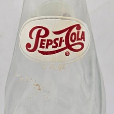 Verre vintage Pepsi-Cola Co. 12 oz. Bouteille de soda pop spirale PEPSI années 60