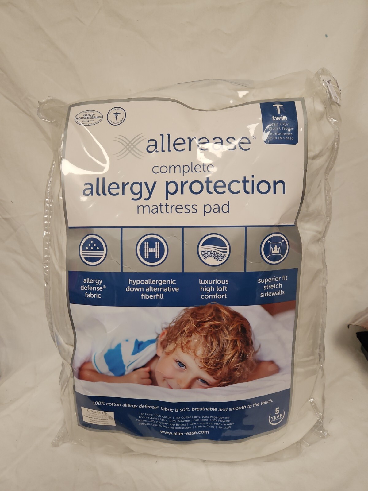 AllerEase Complete Allergy Protection Mattress Pad TWIN NEW eBay