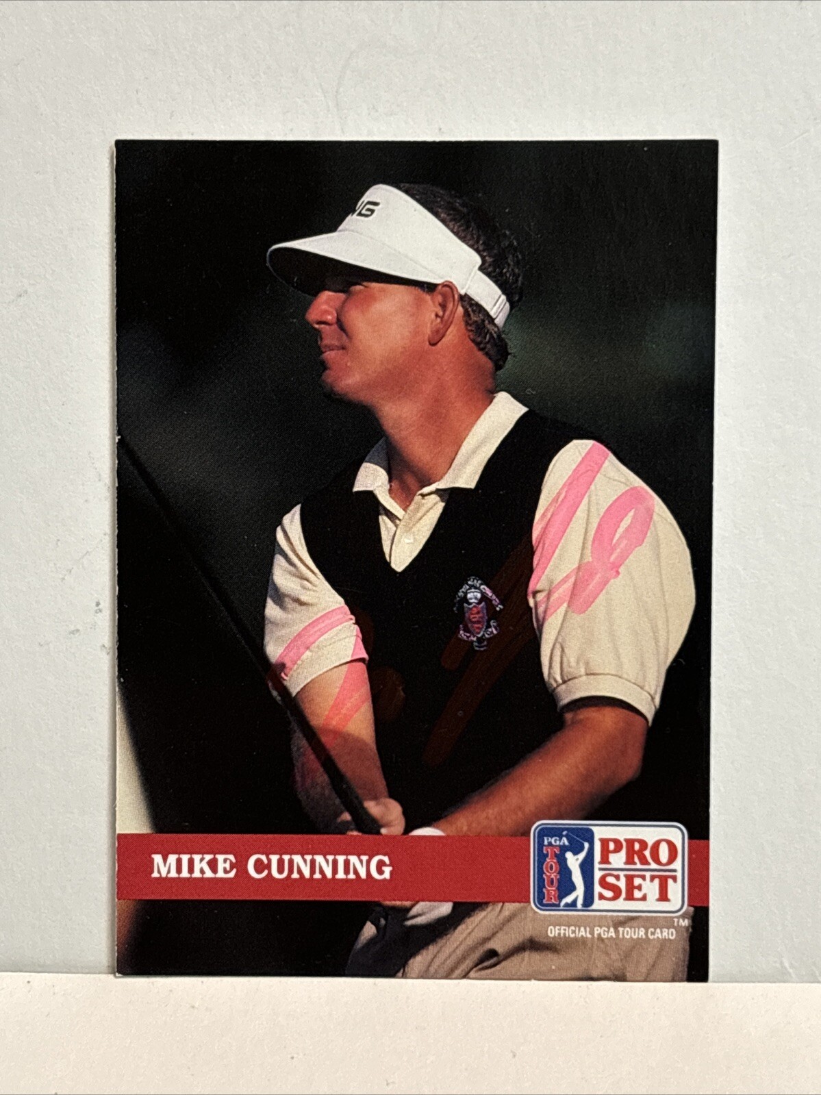G17 Mike Cunning #149 1992 Pro Set PGA Golf Tour Autographed Signed Auto Card