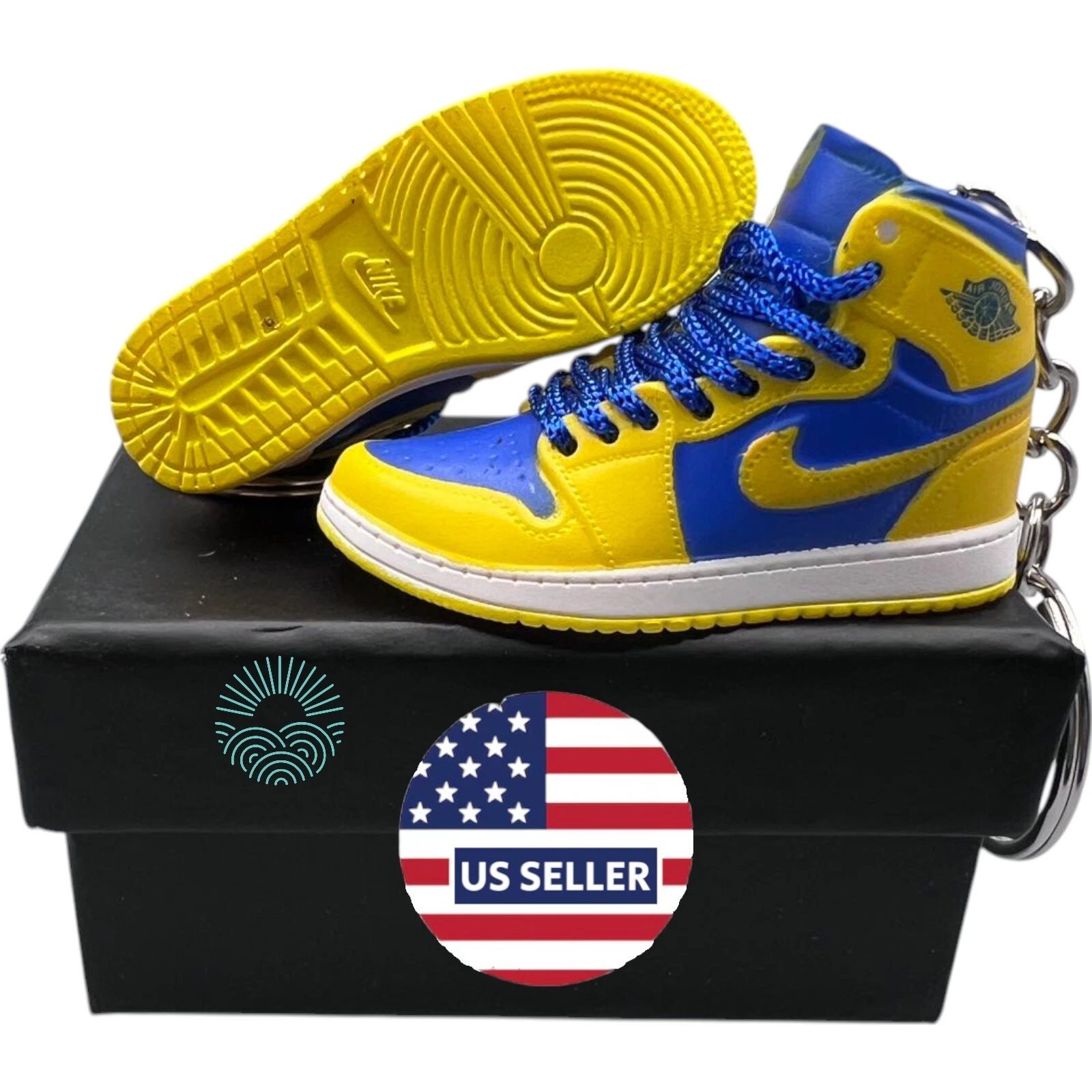 Porte clés Chaussures Mini Jordan / AJ Sneaker Trainer Keyrings   Collection 3D avec boîte