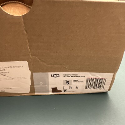 UGG Australia Classic Mini II UGG Graphic Shoes Boots New W/Box Women’s US5 