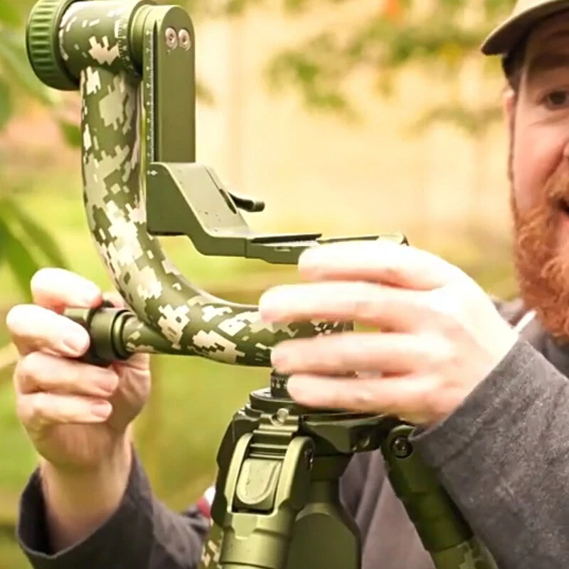 Sirui CT-3204 +CH-20 Carbon Fiber outdoor CamoTripod w Gimbal Head Lightweight - Image 4 of 4