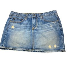 Big Star Vintage Denim Blue Jean 1974 Mini Skirt Size 27