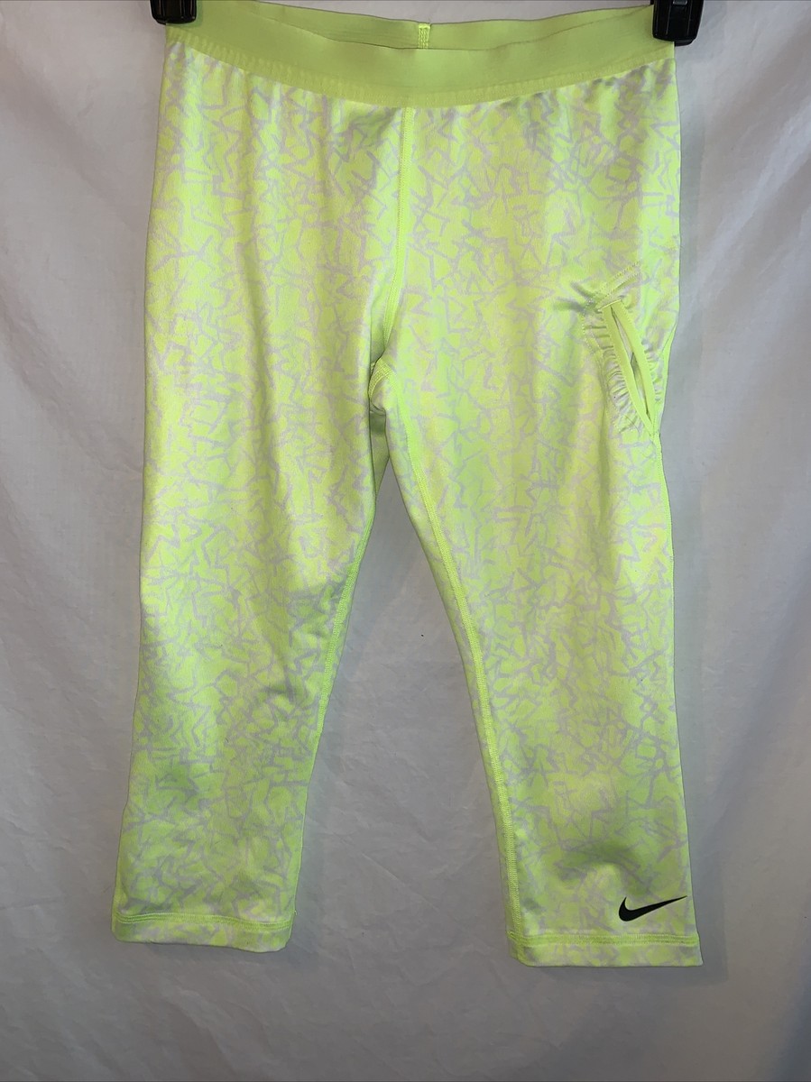 neon yellow nike leggings