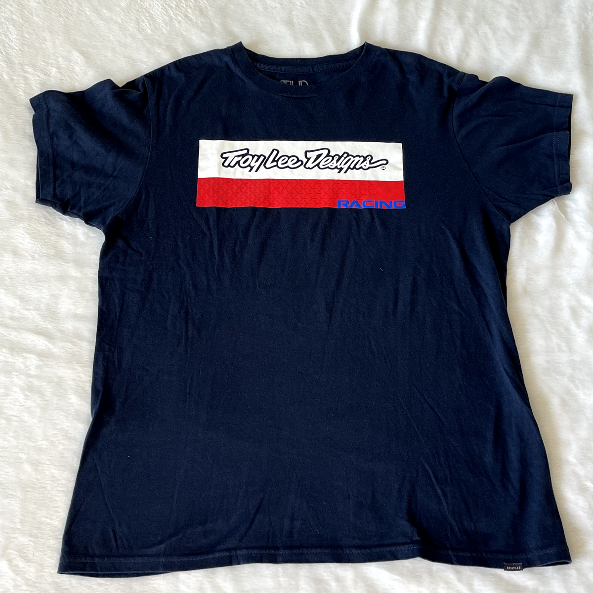 Troy Lee Designs Racing T-Shirt - Size Medium - Navy Blue Shirt | eBay