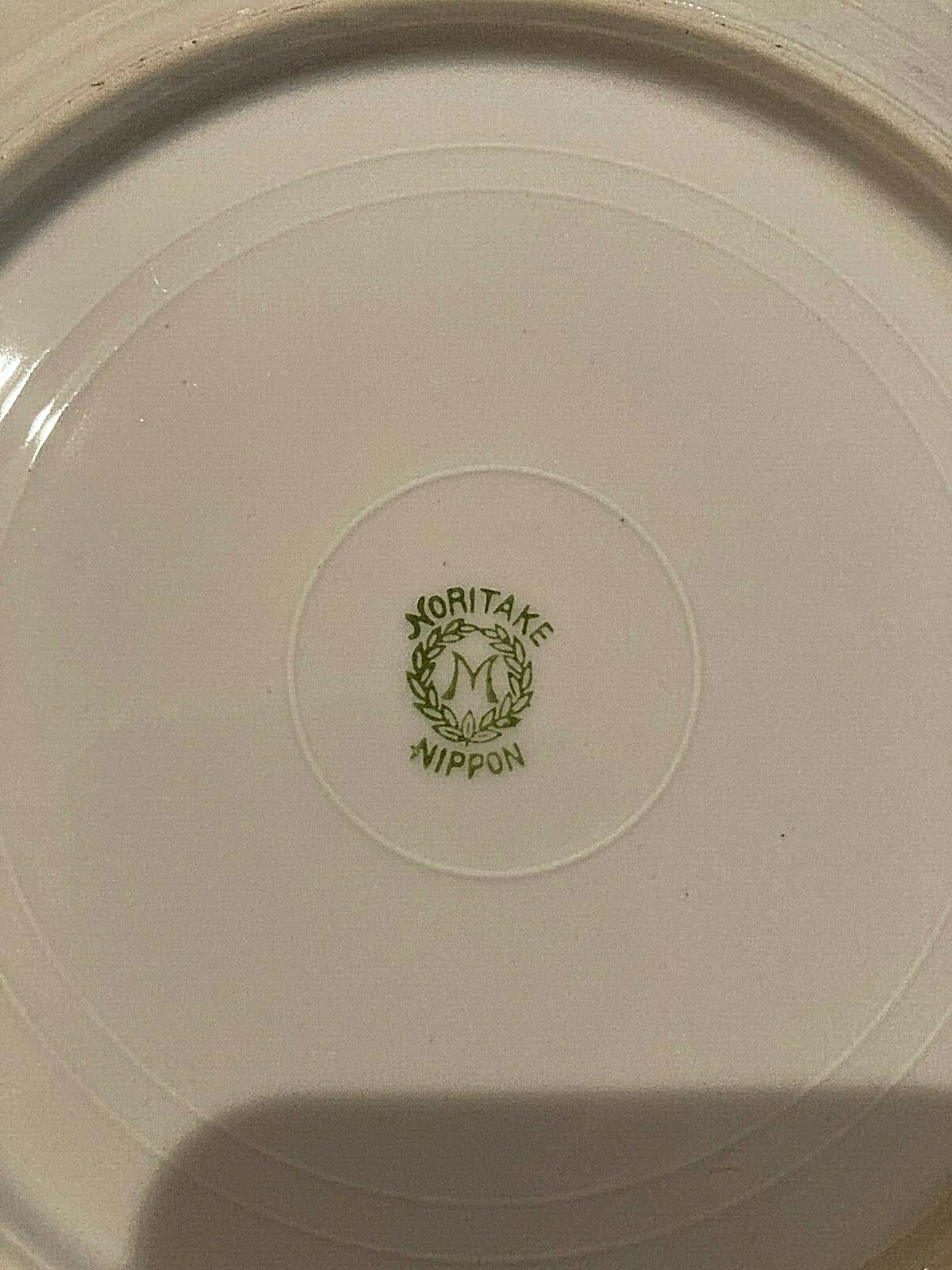 Nippon Noritake Lot of 12 Decorative Salad Plates 7 1/2" Diameter VGC