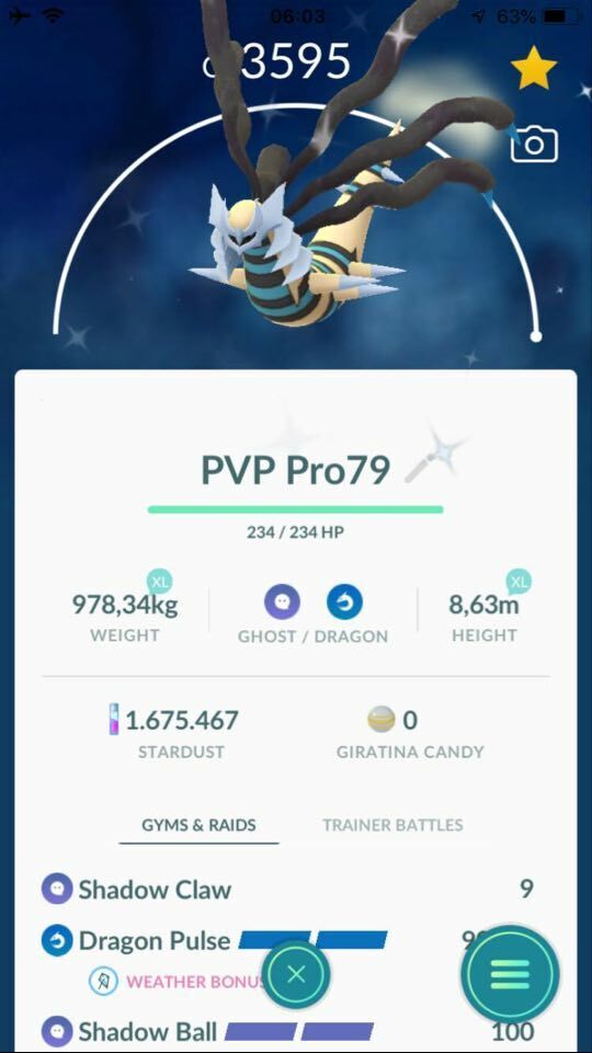 POGO account with shiny Original Giratina - POGO Trading