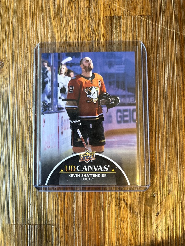 2021-22 UD Series 1 Canvas Black #C3 Kevin Shattenkirk - Anaheim Ducks