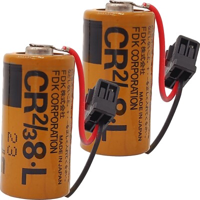 2Pcs CR2/38.L 3V 2000 mAh Battery for Fuji FDK CR2/3 8.L 3V PLC Battery ER17/33