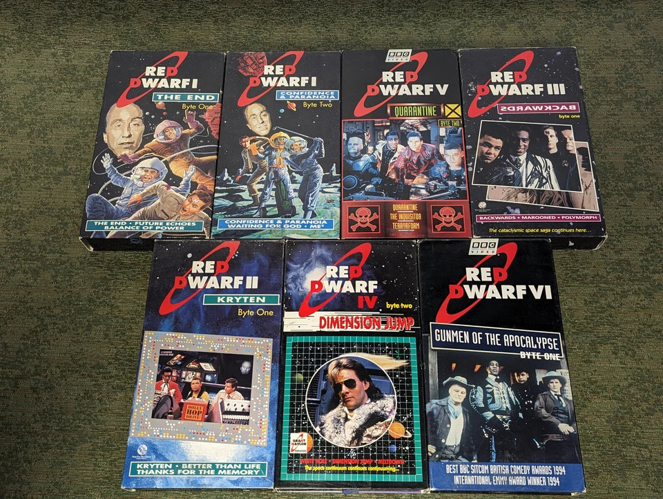 Lot Of 7 VHS Red Dwarf I-VI - BBC VHS Cassette Tapes Movie Show TV - Sci-Fi - Image 3 of 4