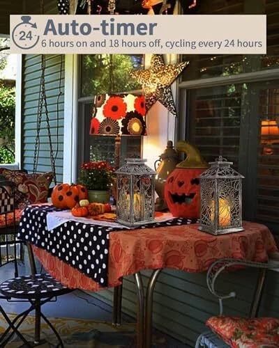 SHYMERY Halloween Lantern,14" Halloween Decorations for Home,Vintage Halloween - Picture 5 of 7