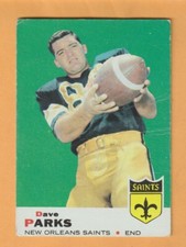 Dave Parks New Orleans Saints 1969 Topps #127 Texas Tech Red Raiders Creased