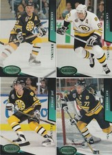 1993/94 Boston Bruins Parkhurst Emerald Ice Parallel Team Set Of 19 Hockey Cards