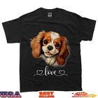 Cute dog graphic puppy cavalier king charles spaniel dog T-Shirt