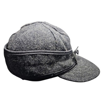 Stormy Kromer The Original Cap Charcoal Gray Wool Winter Hat Mens Size 7 1/8 USA