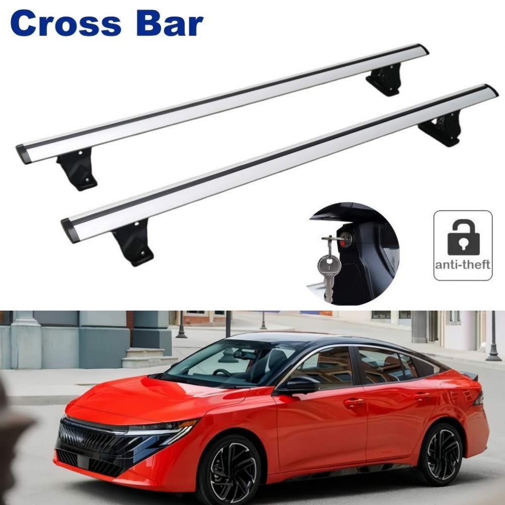 Crossbar Roof Rail Fit For Nissan Sentra 2026 Aluminum Lockable Cross Bar