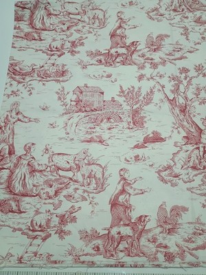 VTG Cambridge Common by Design Concepts for Free Spirit Red/White 72''x44''