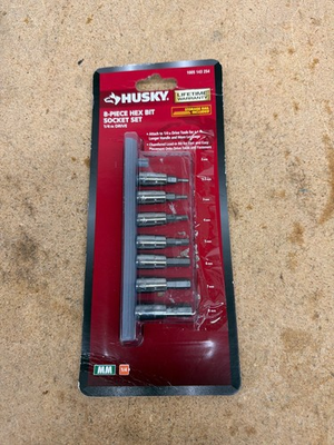 #ad Husky 1 4 in. Drive Metric Hex Bit Socket Set 7 Piece $11.99
