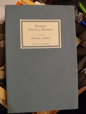 Eleonora Cavallini Griechische und römische Dichterin Krähe und Blume 1988