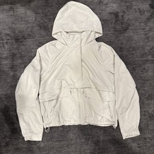 Lululemon Always Effortless Cream Jacket Women  s 8 Insulated Full Zip Hooded