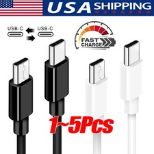 USB-C to USB C Type-C Fast Charging Data SYNC Charger Cable Cord 3/6/10FT lot