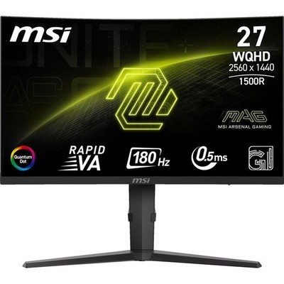 MSI MAG 275CQRFDE QD E2 27 Zoll WQHD Curved Gaming Monitor Schwarz LED
