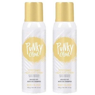 Punky Temporary Hair Highlight Spray   3.5 Ounce (Pack of 2), Beach Blonde 