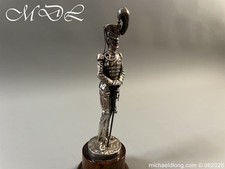 Worcestershire Hussars 1834 The Queens Own Silver Plated Statue